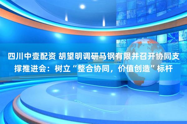 四川中壹配资 胡望明调研马钢有限并召开协同支撑推进会：树立“整合协同，价值创造”标杆
