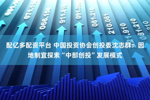 配亿多配资平台 中国投资协会创投委沈志群：因地制宜探索“中部创投”发展模式