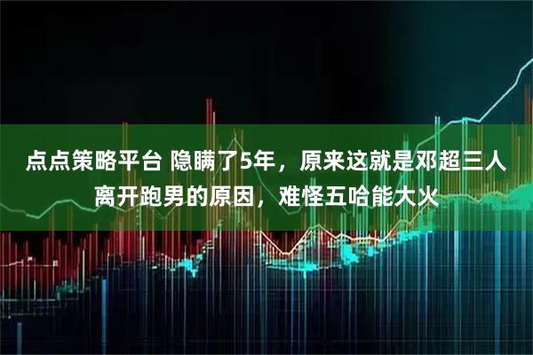 点点策略平台 隐瞒了5年，原来这就是邓超三人离开跑男的原因，难怪五哈能大火